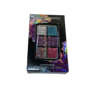 beauty runway 6 cream glitter eye shadows pink purple blue silver
